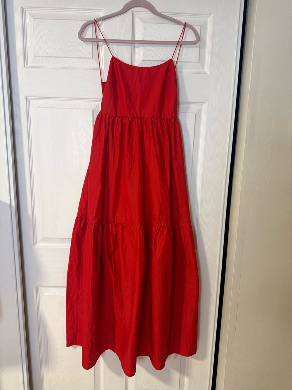 Solid Backless Long Dress - Picture 4 of 6